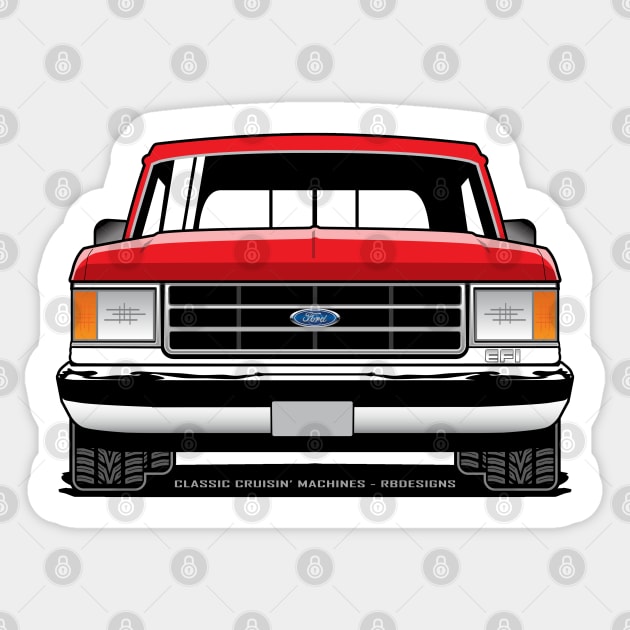 1987 - 1991 Truck / Bricknose Grille Sticker by RBDesigns